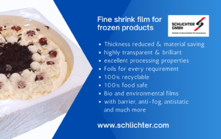 Fine shrink film for frozen products Polyolefinfolie-Schlichter GmbH
