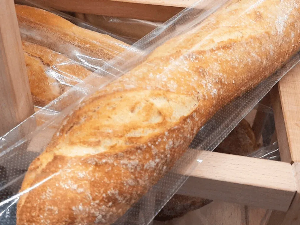 Mikroperforované a za tepla ihlované obalové fólie na chlieb a pekárske výrobky