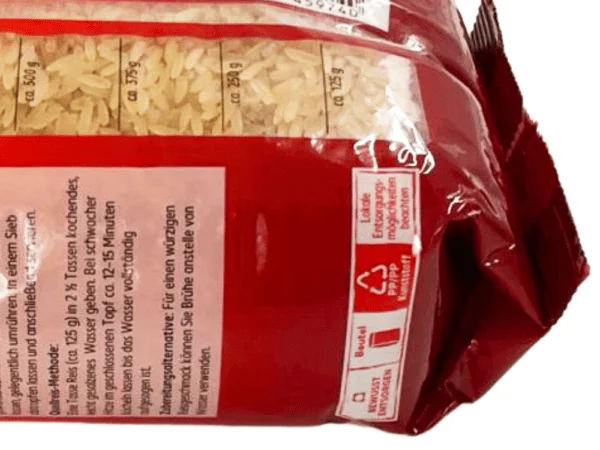 rot bedruckte BOPP-Foie