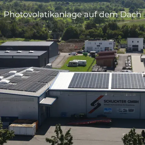 Fotovoltaická elektráreň na streche budovy spoločnosti Schlichter GmbH