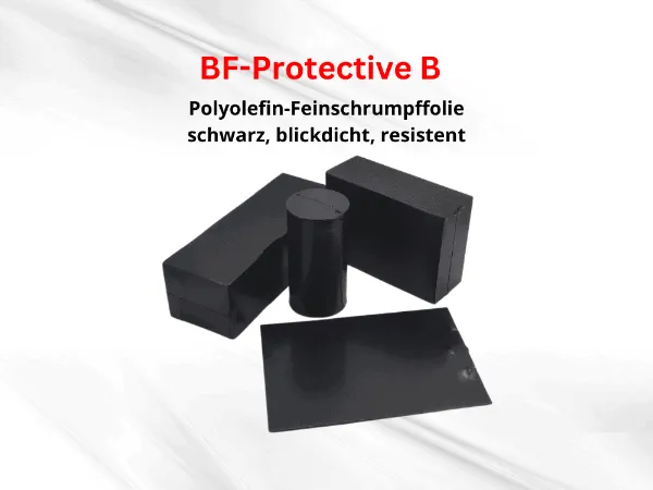 BF-Protective B - Pellicola termoretraibile a basso spessore in poliolefina, nera, opaca, resistente